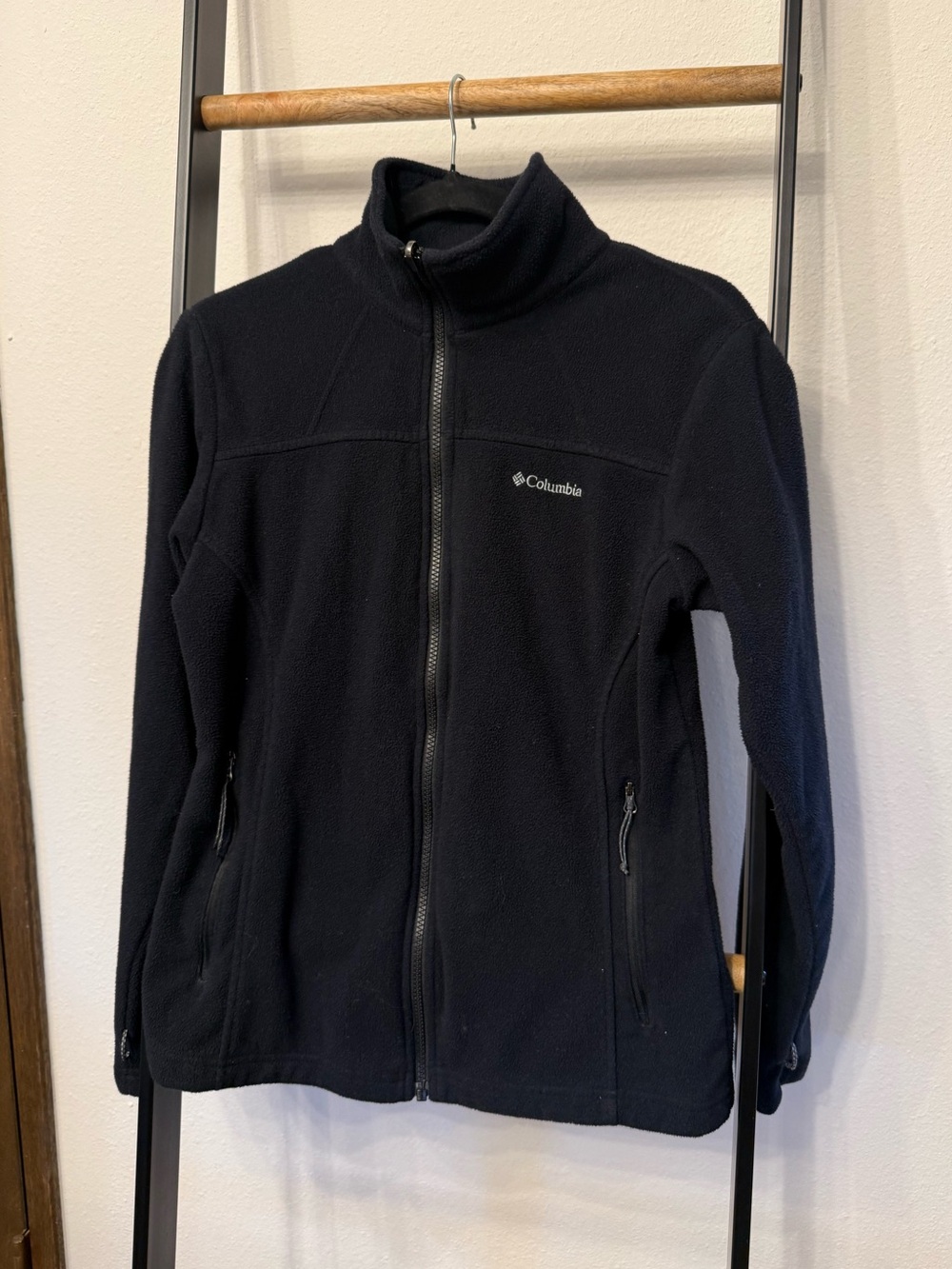 Columbia Black Lightweight Full-Zip Fleece Jacket